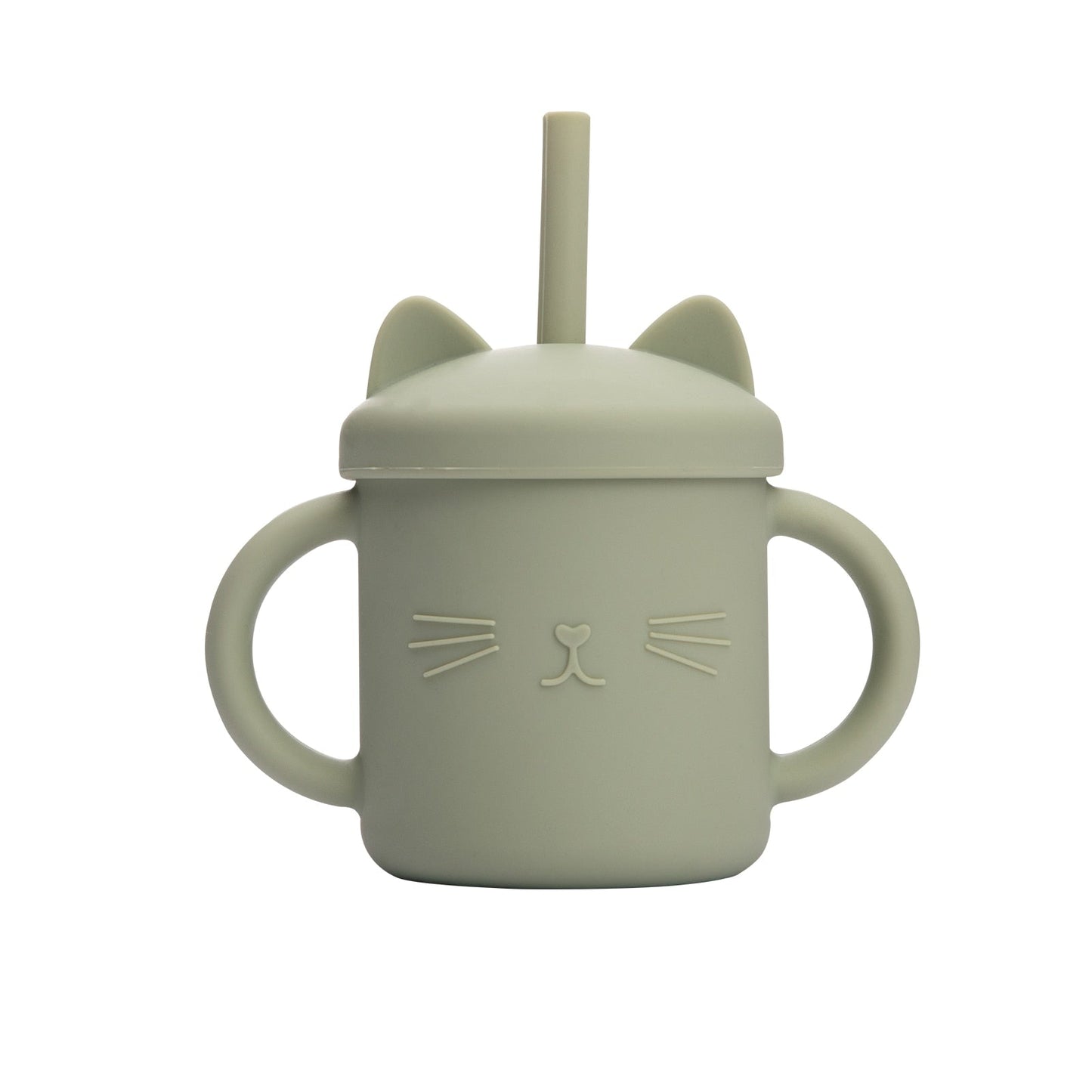 Baby Fütterung Tassen Silikon Trinkgeschirr niedlichen Cartoon Katze Sippy Cup für Kleinkinder Kinder Sippy Cup Deckel fest mit Griff Trinker