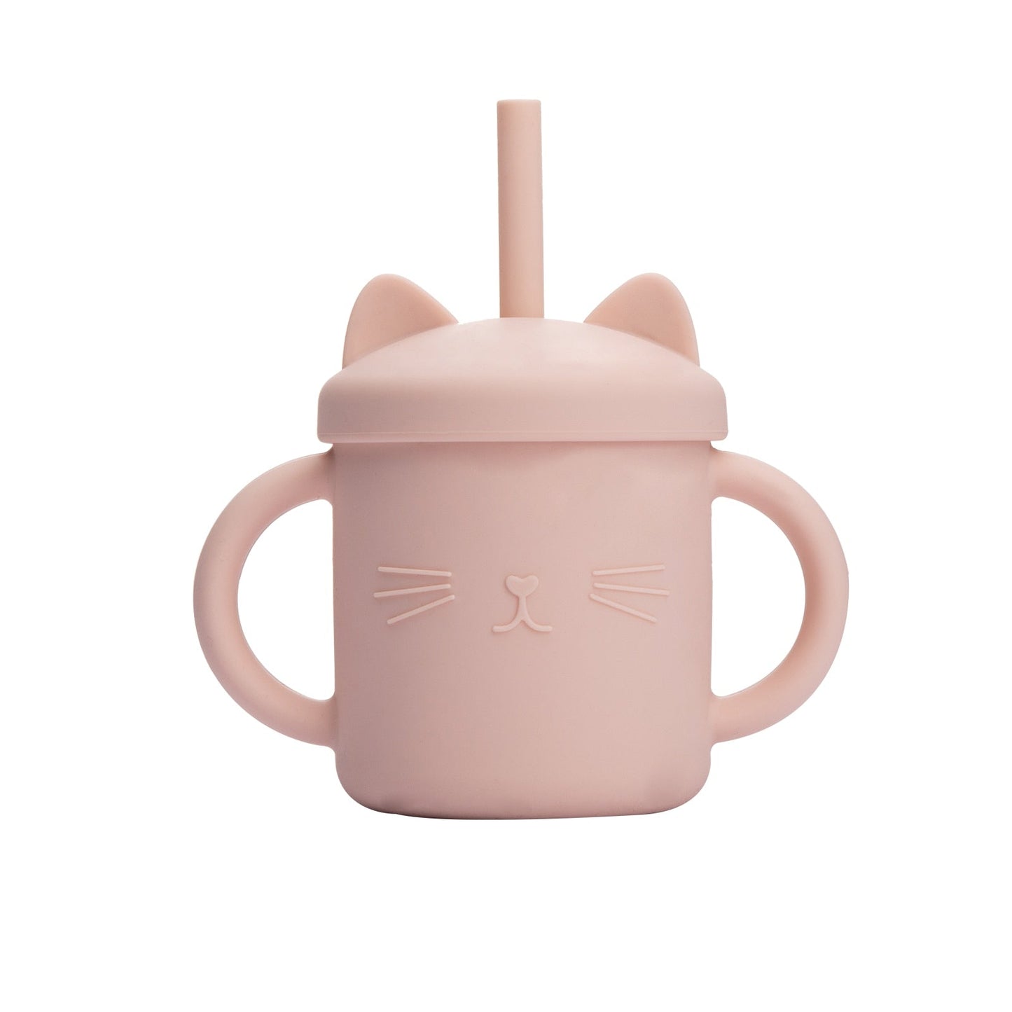 Baby Fütterung Tassen Silikon Trinkgeschirr niedlichen Cartoon Katze Sippy Cup für Kleinkinder Kinder Sippy Cup Deckel fest mit Griff Trinker